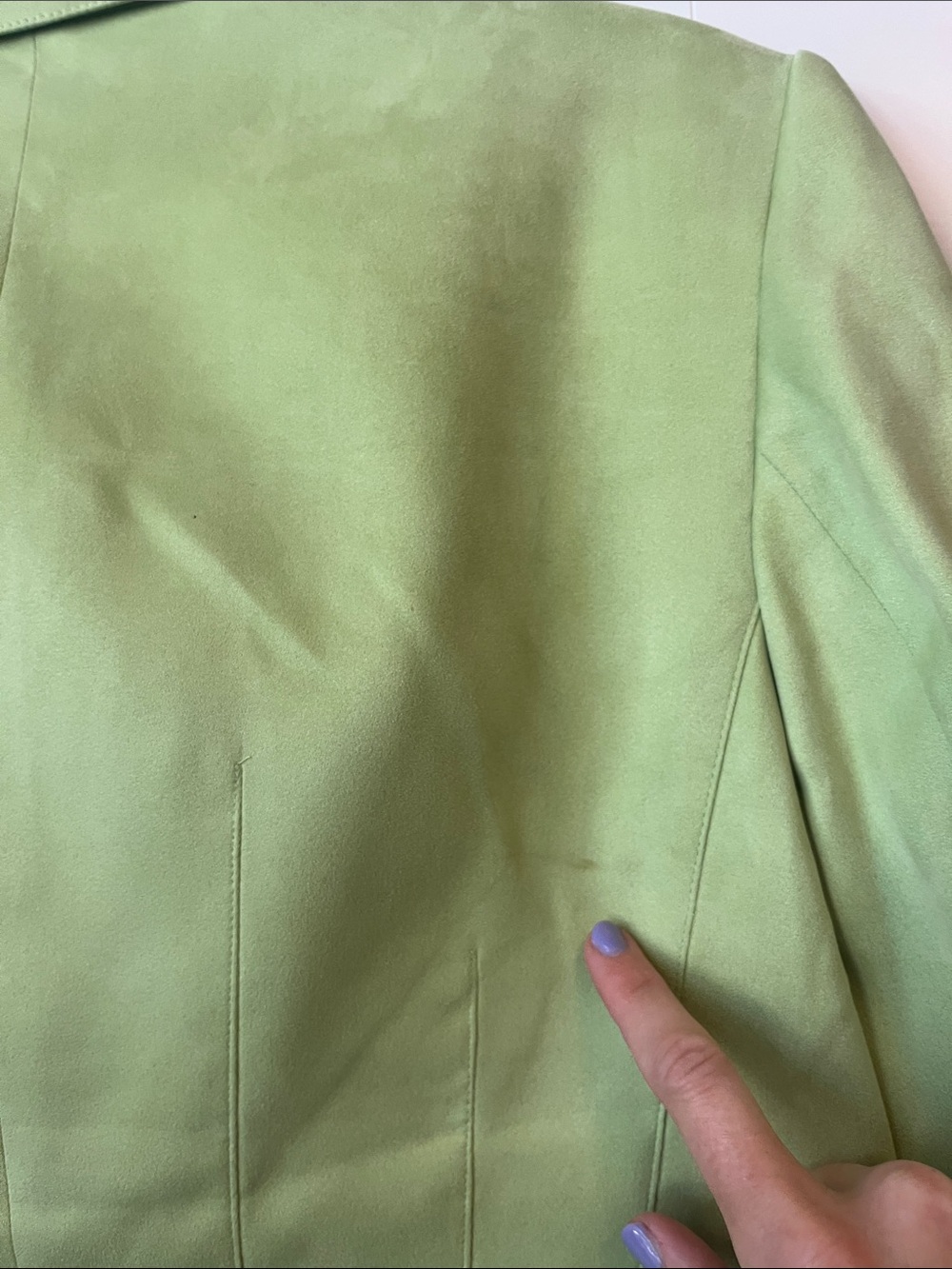 Talbots Light Green Tailored Button-Front Jacket - Picture 10 of 10